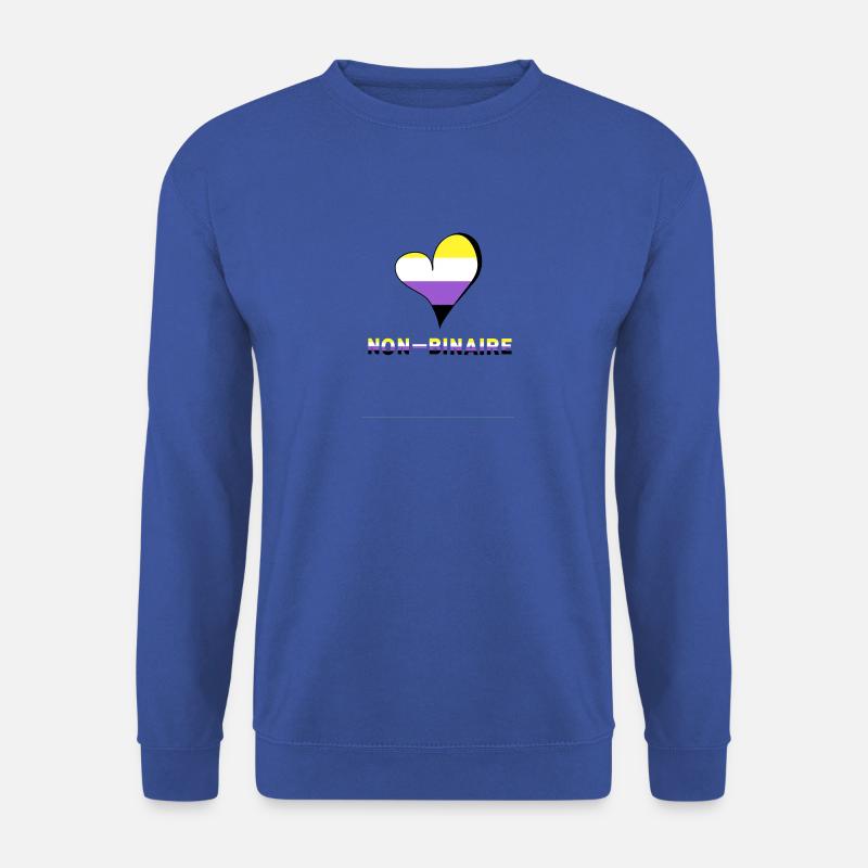 Non-Binary Heart - Unisex Sweatshirt - royal blue