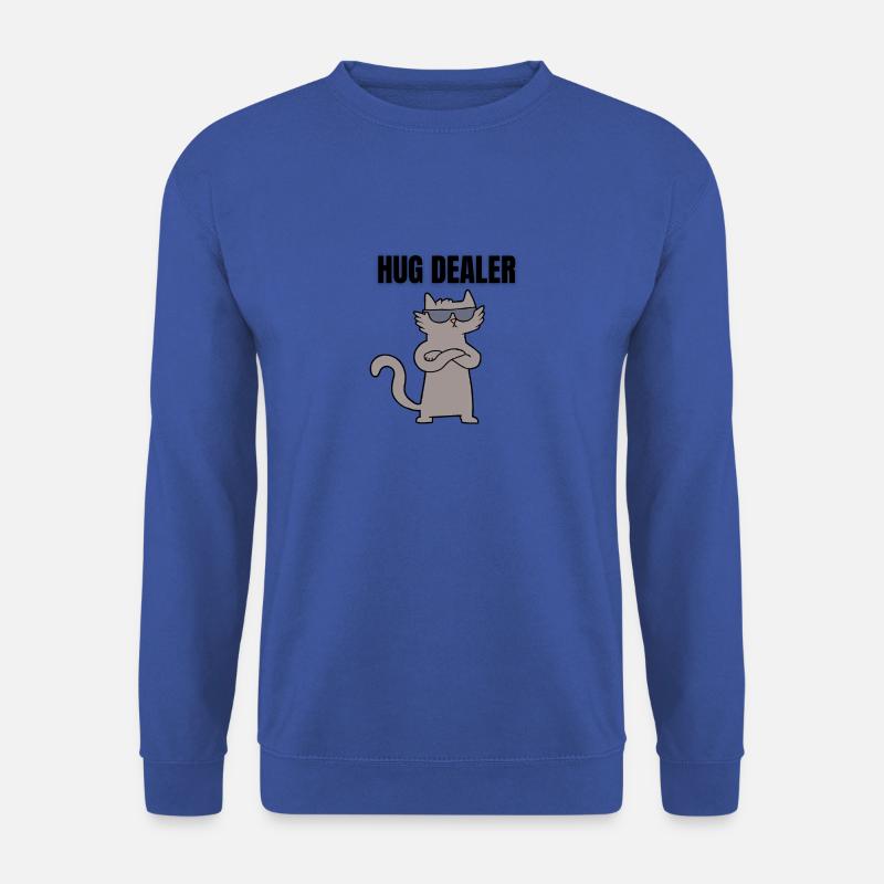 HUG DEALER KATZE - Unisex Pullover - Royalblau