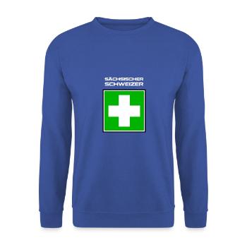 sächsischer schweizer 3 - Unisex Pullover - Royalblau - Vorne - Alina (178cm) & Michal (187cm)