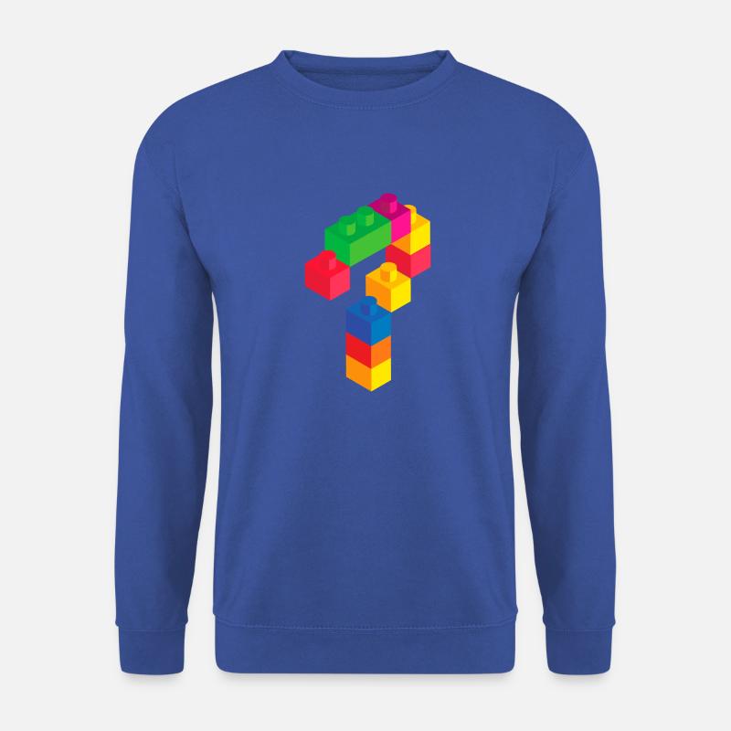 Nettes Blockgebäude 7. Geburtstagsgeschenk 7 Jahre alt - Unisex Pullover - Royalblau