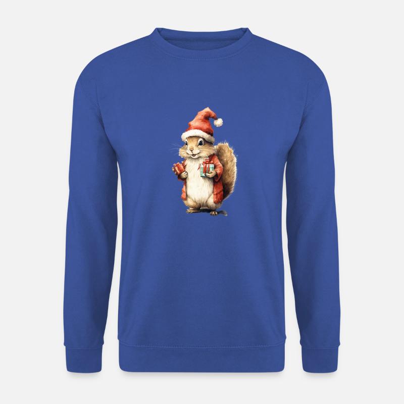 Weihnachtseichhörnchen 1 - Unisex Pullover - Royalblau