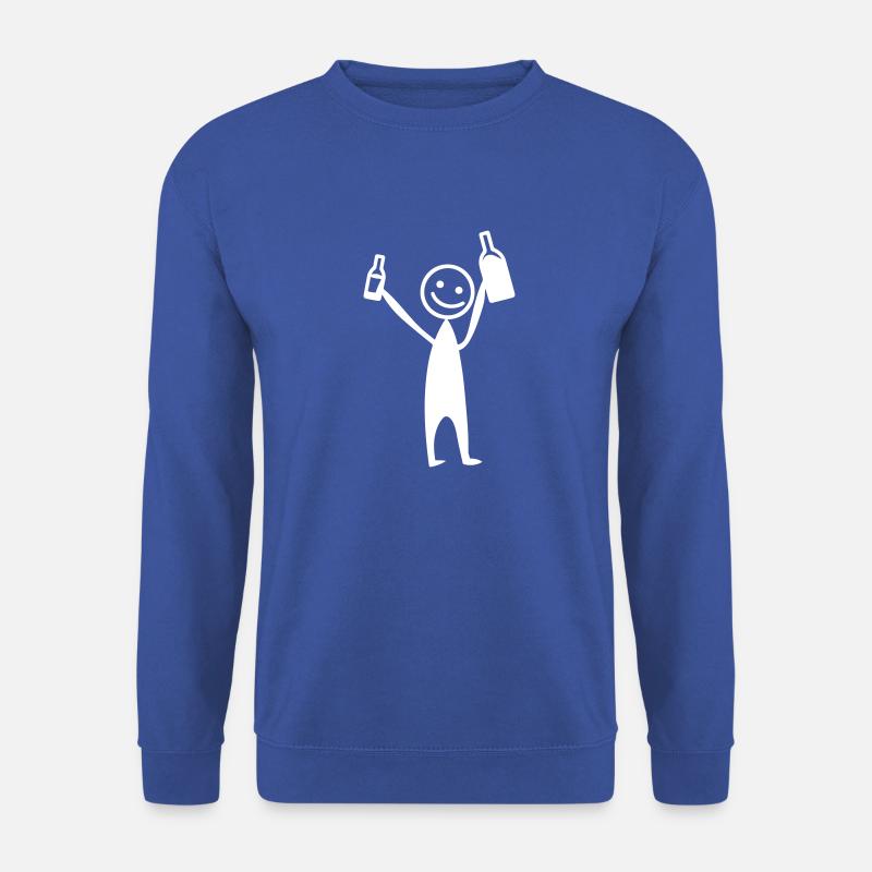 Strichmännchen Party Bier - Unisex Pullover - Royalblau