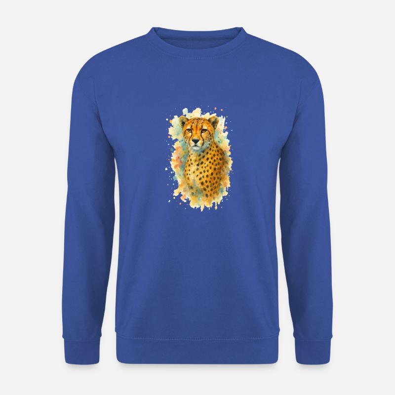 gepard tier aquarell - Unisex Pullover - Royalblau