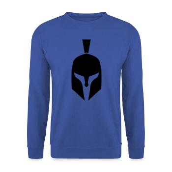symbole de casque spartiate - Sweat-shirt Unisexe - bleu royal - Devant - Alina (178cm) & Michal (187cm)