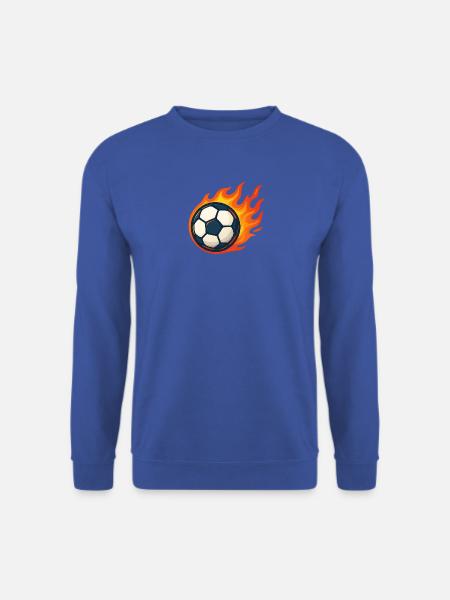 Feuerball Fußball Flamme - Unisex Pullover - Royalblau