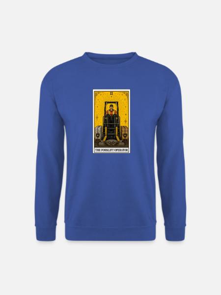 Staplerfahrer | Logistik Tarot - Unisex Pullover - Royalblau