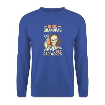 Grandfather Papaw Pop Gramps Granddad Grandpa - Unisex Pullover - Royalblau - Vorne - Alina (178cm) & Michal (187cm)