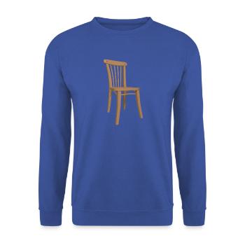 Chair illustration - Unisex Sweatshirt - royal blue - Front - Alina (178cm) & Michal (187cm)