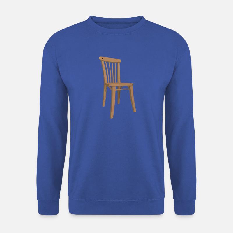 Stuhl Illustration - Unisex Pullover - Royalblau