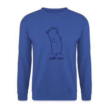Running Potato superfruit vegetable potato ingenious - Unisex Sweatshirt - royal blue - Front - Alina (178cm) & Michal (187cm)