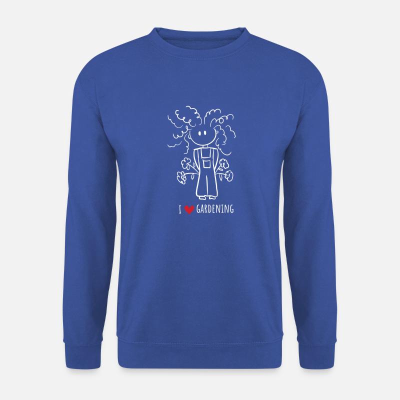 Ich liebe Gartenarbeit für jeden Fan von Gartenarbeit - Unisex Pullover - Royalblau