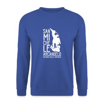 San Michele arcangelo difendici nella battaglia B - Felpa unisex - blu royal - Fronte - Alina (178cm) & Michal (187cm)
