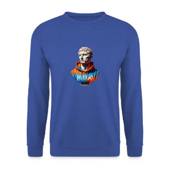 Gaius Julius Caesar - Unisex Sweatshirt - royal blue - Front - Alina (178cm) & Michal (187cm)