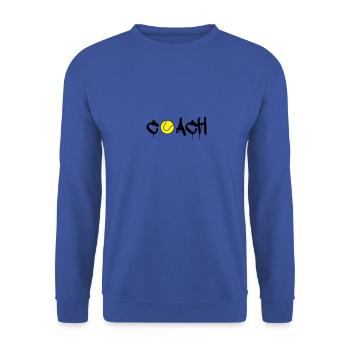 entraîneur de tennis - Sweat-shirt Unisexe - bleu royal - Devant - Alina (178cm) & Michal (187cm)