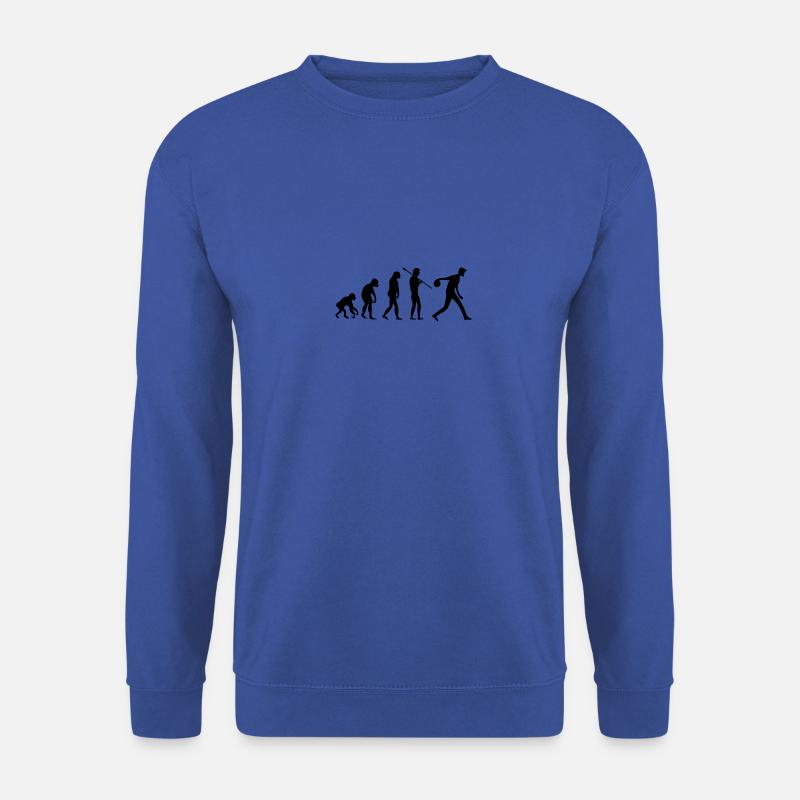 bowling evolution - Unisex Sweatshirt - royal blue