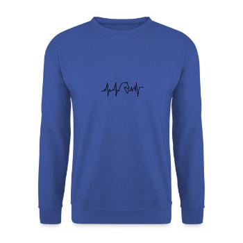 Heartbeat Horse - Herzschlag Pferd - Unisex Pullover - Royalblau - Vorne - Alina (178cm) & Michal (187cm)