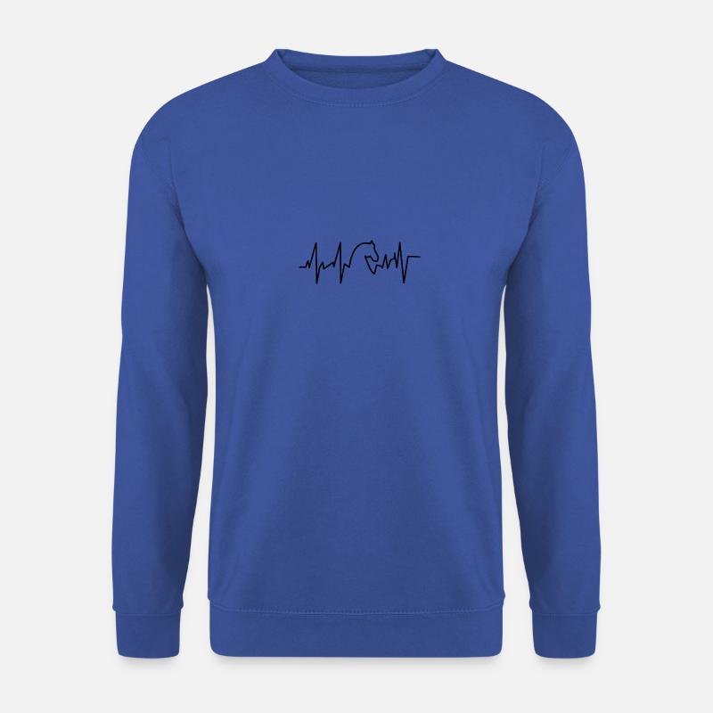 Heartbeat Horse - Herzschlag Pferd - Unisex Pullover - Royalblau