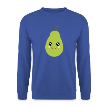 Poire Kawaii Fruits Kawaii Fruits Kawaii - Sweat-shirt Unisexe - bleu royal - Devant - Alina (178cm) & Michal (187cm)