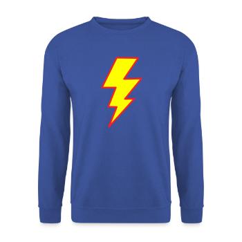 Doppelte Beleuchtung - Unisex Pullover - Royalblau - Vorne - Alina (178cm) & Michal (187cm)