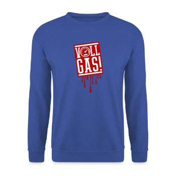 Vollgas Tacho - Unisex Pullover - Royalblau - Vorne - Alina (178cm) & Michal (187cm)
