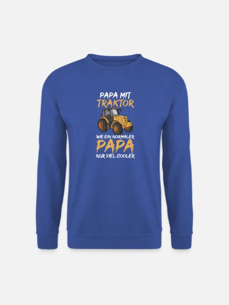 Landwirt Bauernhof Farmer Bauer Papa Vater Traktor - Unisex Pullover - Royalblau