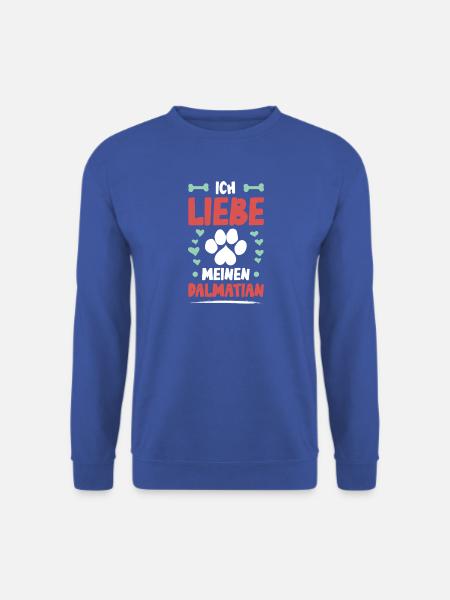 Ich liebe meinen Dalmatiner - Unisex Pullover - Royalblau