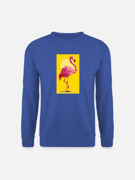 Flamingo - Unisex Pullover - Royalblau