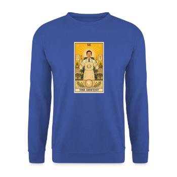 Zahnarzt | Zahnmedizin Zahnpflege Tarot - Unisex Pullover - Royalblau - Vorne - Alina (178cm) & Michal (187cm)