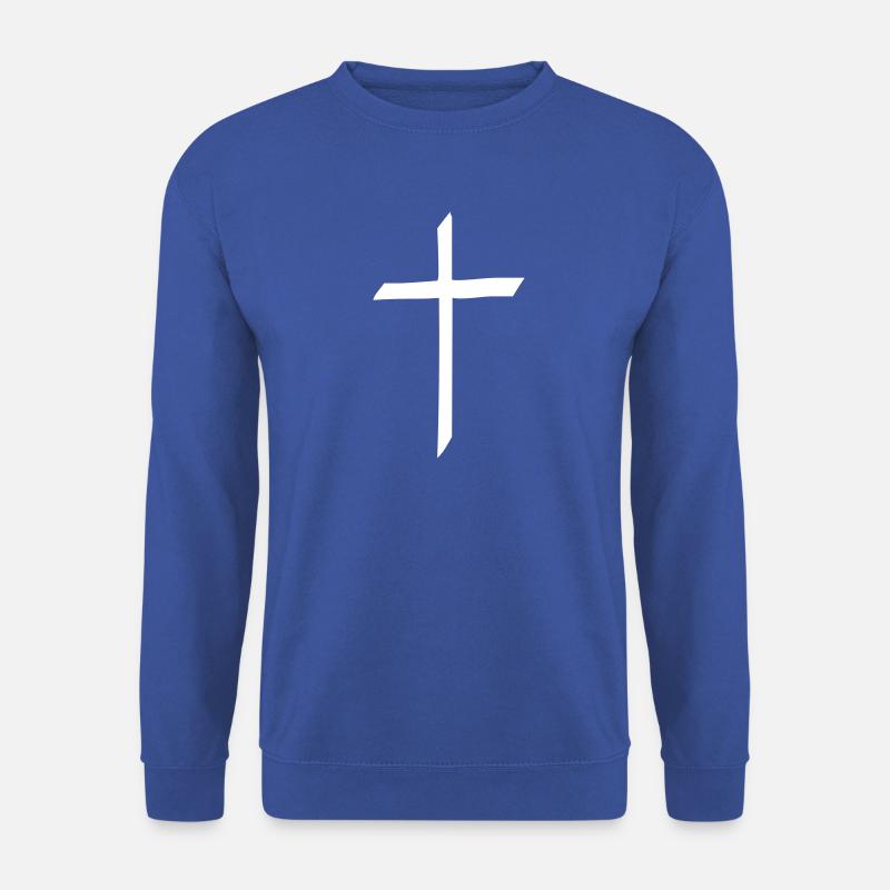 Christliches Kreuz - Unisex Pullover - Royalblau