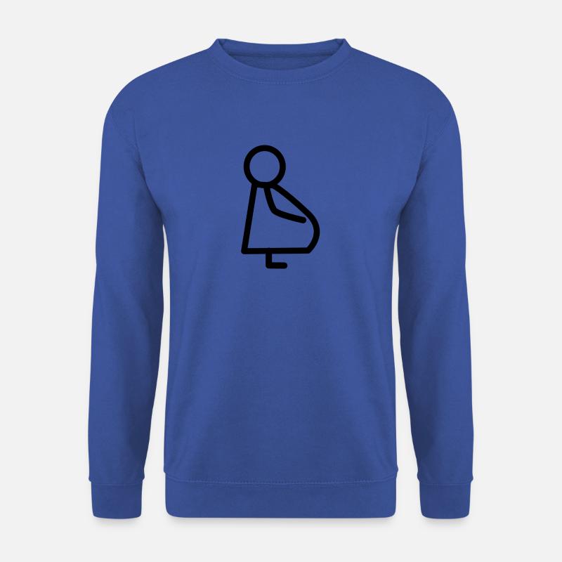 Schwanger, Babybauch - Unisex Pullover - Royalblau