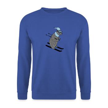 ski baer 02 - Unisex Pullover - Royalblau - Vorne - Alina (178cm) & Michal (187cm)