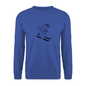 ski baer 01 - Unisex Pullover - Royalblau - Vorne - Alina (178cm) & Michal (187cm)