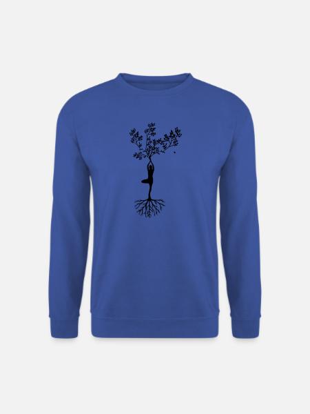 Silhouette nature and man - Unisex Sweatshirt - royal blue