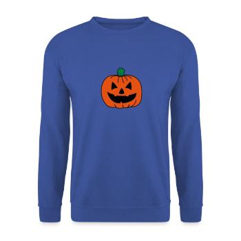 kuerbis 02 - Unisex Pullover - Royalblau - Vorne - Alina (178cm) & Michal (187cm)