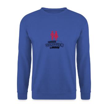 game over loading 2 - Unisex Pullover - Royalblau - Vorne - Alina (178cm) & Michal (187cm)