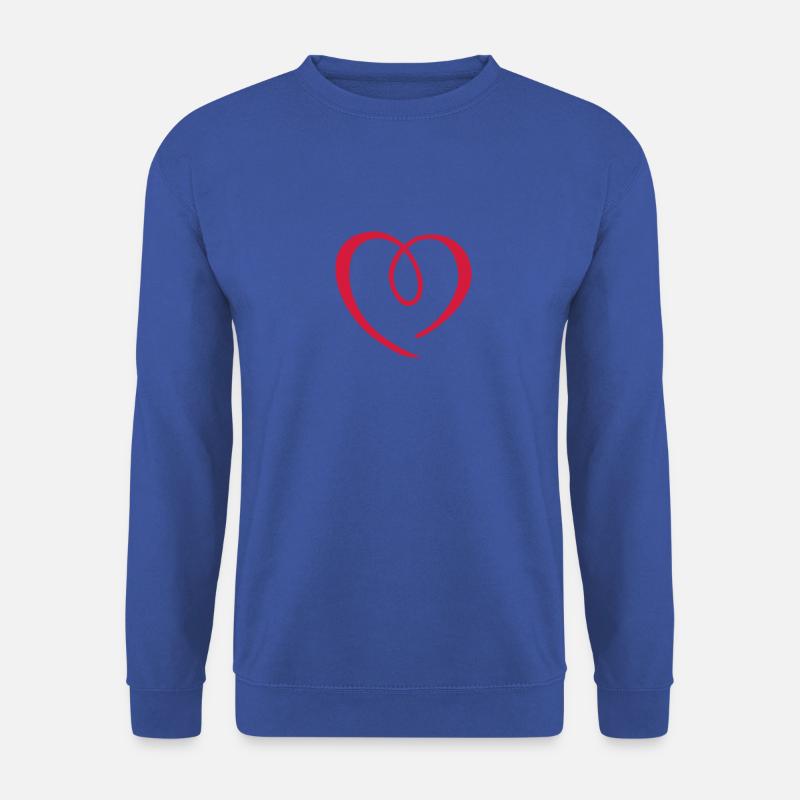 herz - Unisex Pullover - Royalblau