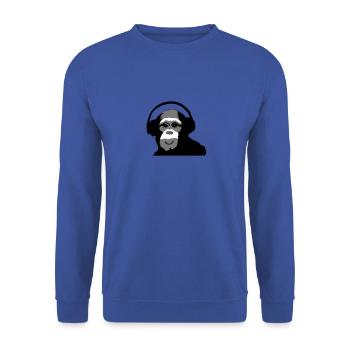 sourire de singe - Sweat-shirt Unisexe - bleu royal - Devant - Alina (178cm) & Michal (187cm)