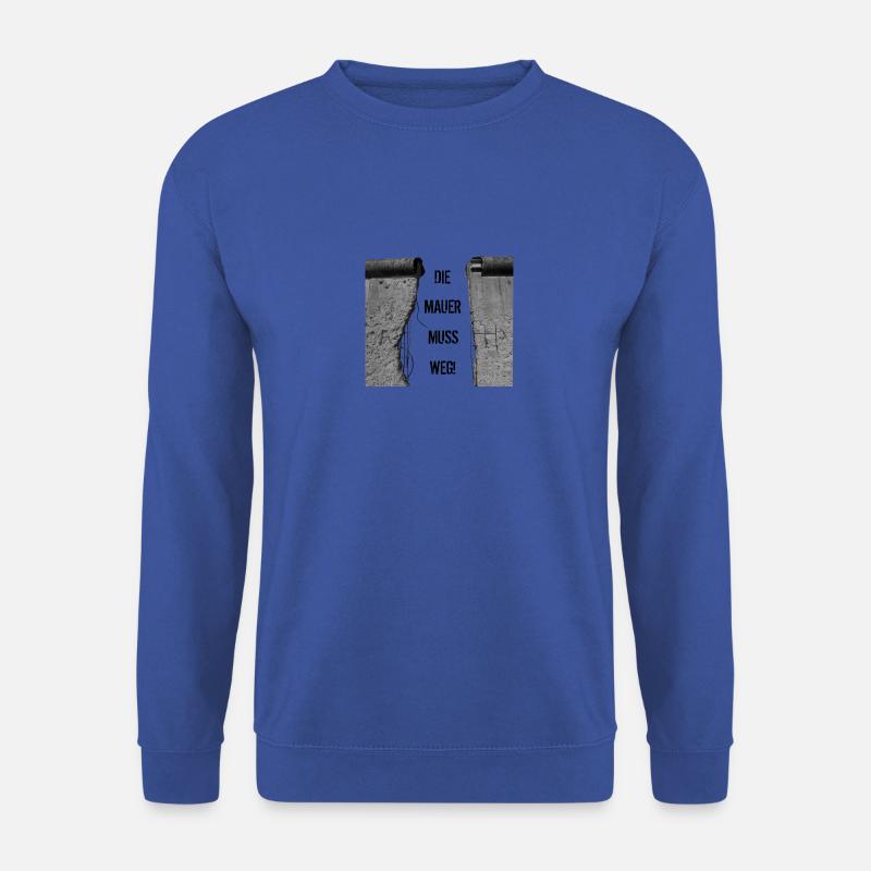 Die Mauer muss weg - Unisex Pullover - Royalblau