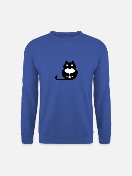 Katze mit Herz - Unisex Pullover - Royalblau