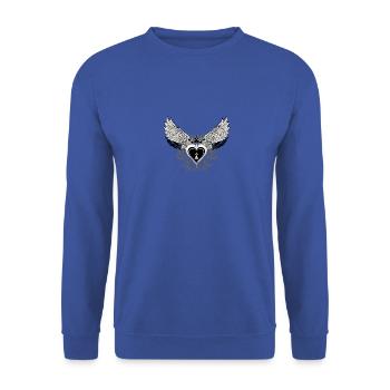 wings wing wing brittany of hearts of breizh - Unisex Sweatshirt - royal blue - Front - Alina (178cm) & Michal (187cm)