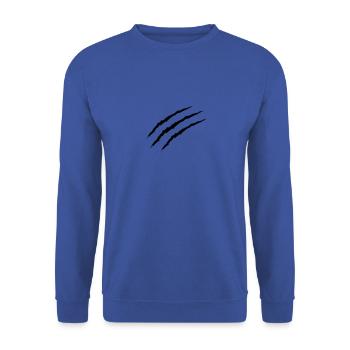 claw - Unisex Sweatshirt - royal blue - Front - Alina (178cm) & Michal (187cm)