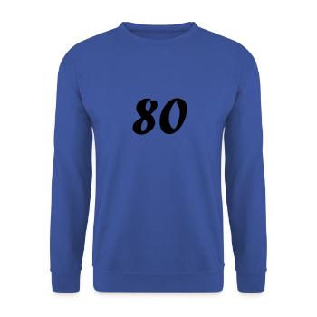 80 - Sweat-shirt Unisexe - bleu royal - Devant - Alina (178cm) & Michal (187cm)