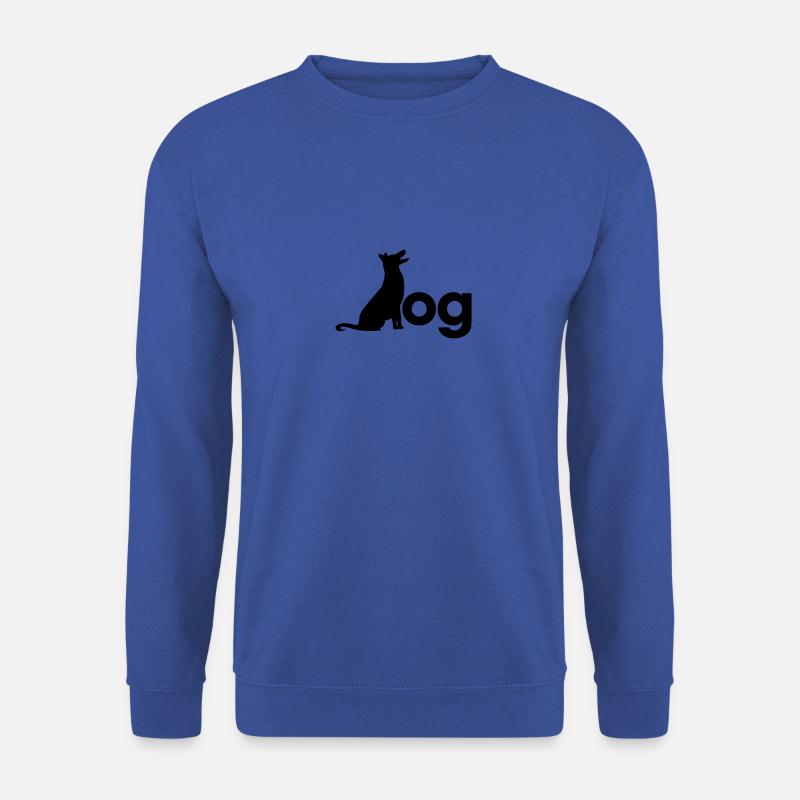 dog silhouette - Unisex Pullover - Royalblau