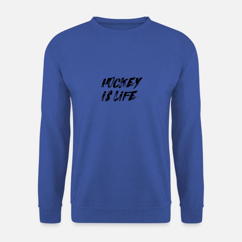hockey is life - Unisex Pullover - Royalblau