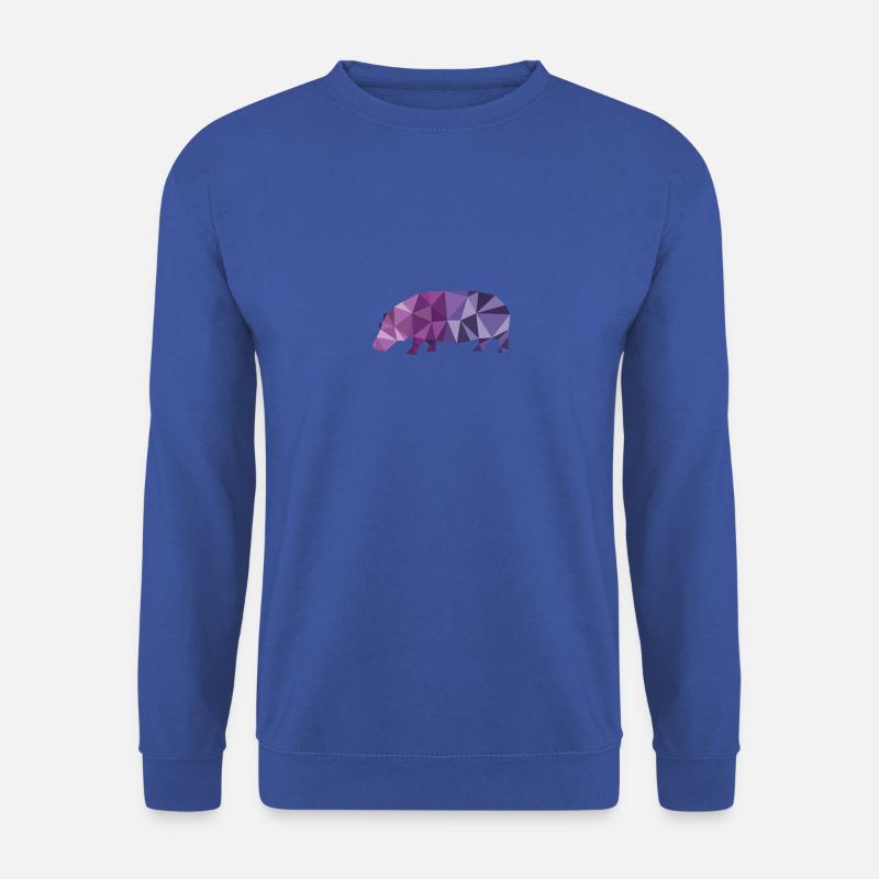 Nilpferd - Unisex Pullover - Royalblau