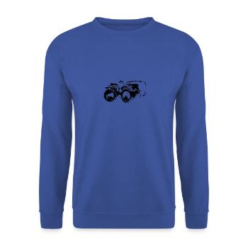 A55 - Unisex Pullover - Royalblau - Vorne - Alina (178cm) & Michal (187cm)