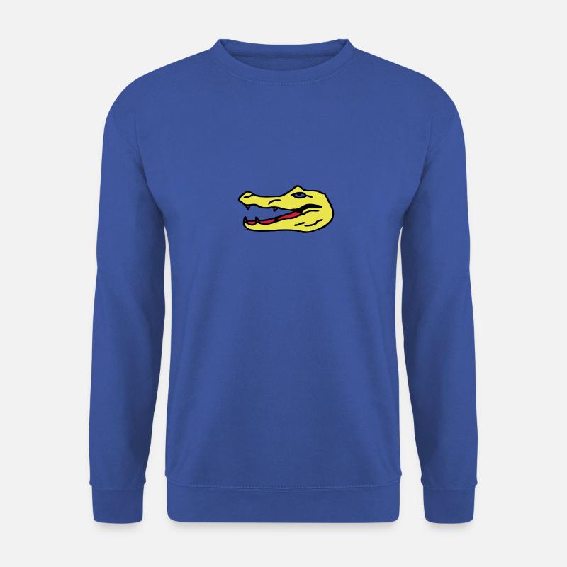 Kaiman Krokodilkopf - Unisex Pullover - Royalblau