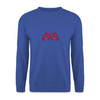 hunde liebe - Unisex Pullover - Royalblau - Vorne - Alina (178cm) & Michal (187cm)