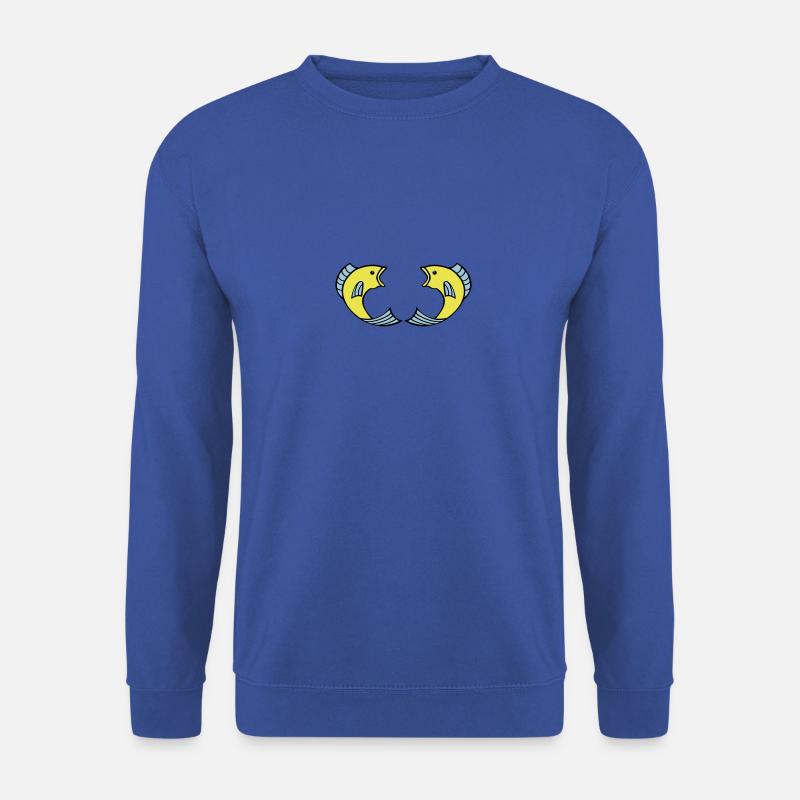 fische - Unisex Pullover - Royalblau
