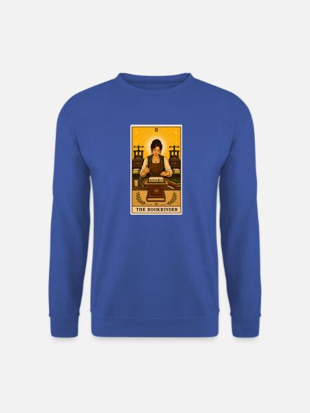 Buchbinderin | Handwerk Buch Tarot - Unisex Pullover - Royalblau
